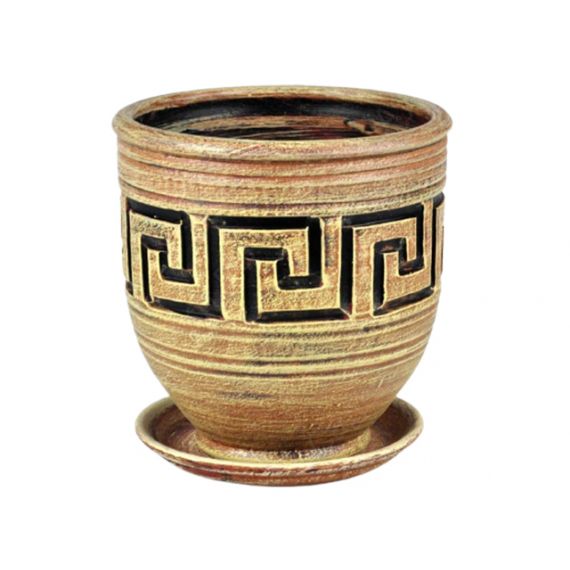 Горшок МЕАНДР коба беж. 20см  12-101  50550