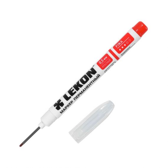 Маркер удлинненный красный, Lekon, Pika, 012511