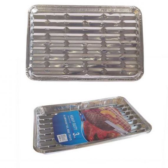 Форма для запекания из фольги 24*23*3см 3шт   МС-1911107-2