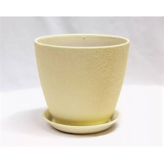 Горшок Бутон винил беж. 15см  409983/ВН 01/2