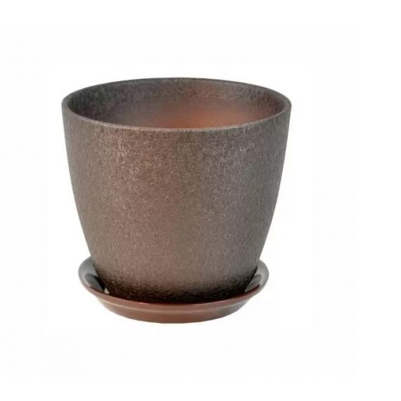 Горшок Бутон винил шоколад. 21см  410132/ВН 04/4