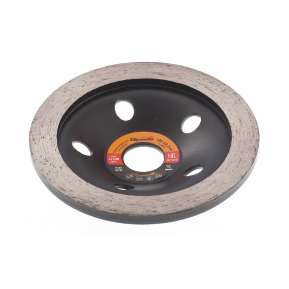 Чашка алмазная зачистная 125мм сплошная Sparta  729935