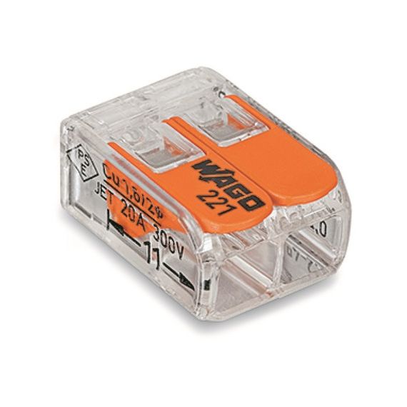 Клемма 2,0*4,0 с рыч 221-412 67511/395342/42737