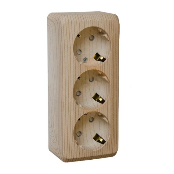 ЭТЮД Розетка РА 16-012d 3м з/к о/у сосна  Дача
