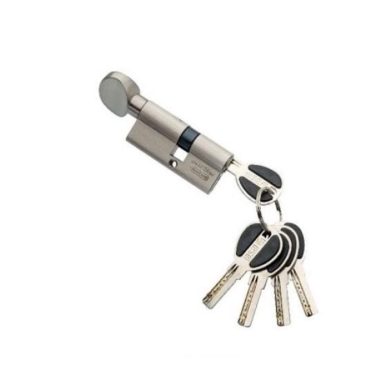 Механизм цилиндровый MSM CW70мм  ключ/вертушка перфо. хром  я552