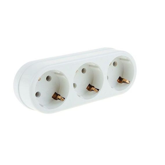 Тройник унив.з/к 3L3-16А ТОКЕР 250В