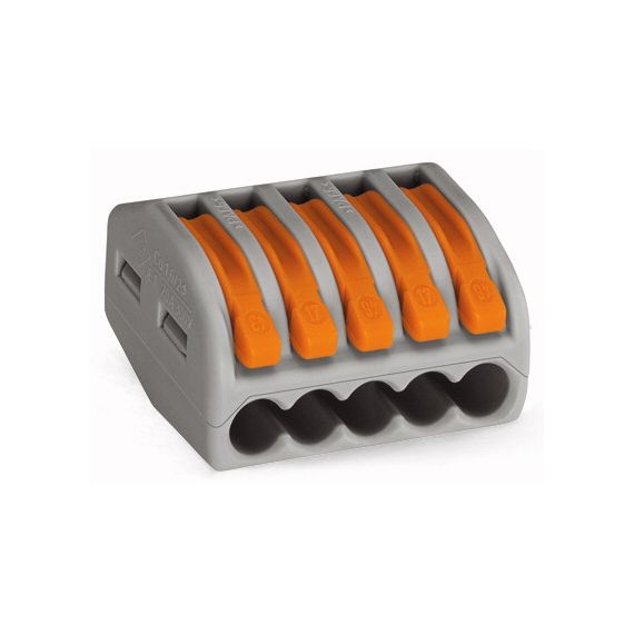 Клемма на 5 пров.4мм кв. 222-415 10326/34415