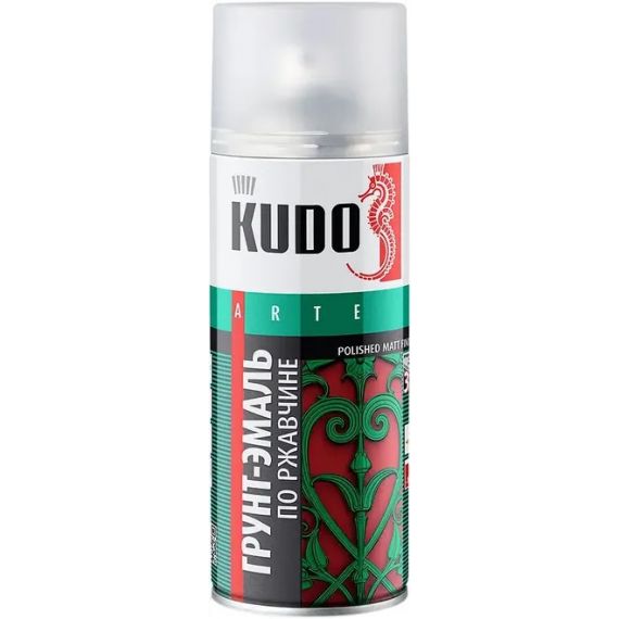 Грунт-эмаль для пластика KUDO KU-6004 520мл  графит  23756