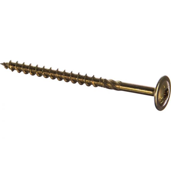 Шуруп с/нарез. д/дерева прессшайба 8*120 1шт желтый цинк ТХ40  СТ 08120/ 320812