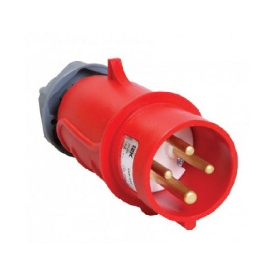 Вилка каб эл. 024 32А 3Р+ Е 380В IP44 ИЭК  33361