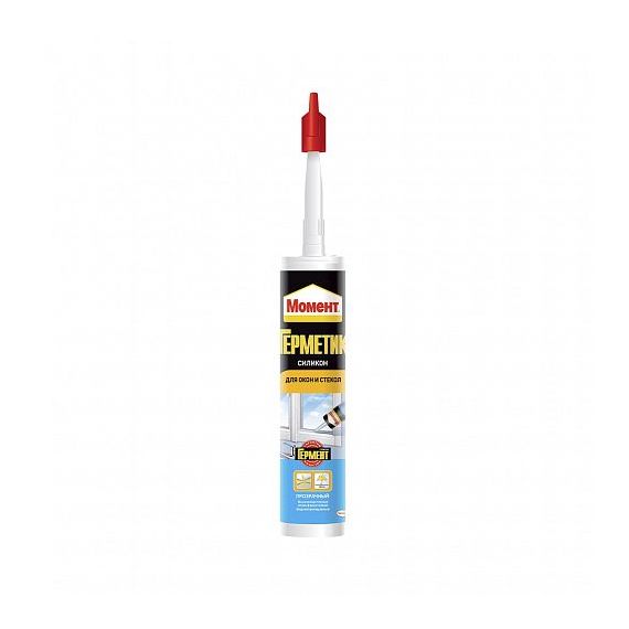 Герметик для окон и стекол МОМЕНТ прозрачный 280мл