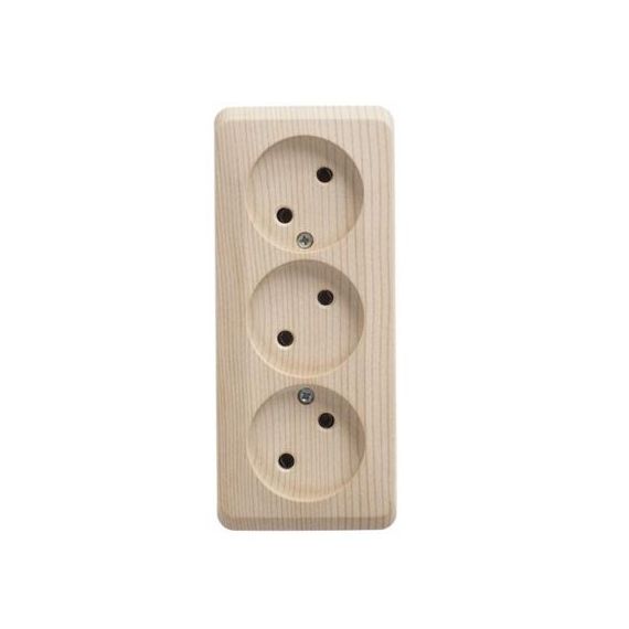 ЭТЮД Розетка РА 16-009D 3м б/з о/у сосна  Дача 42941