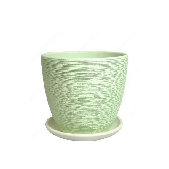 Горшок КРОКУС гнездо зеленый 18см