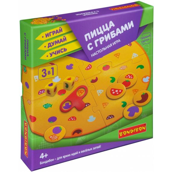 Игра настольная Bondibon "Пицца с грибами"