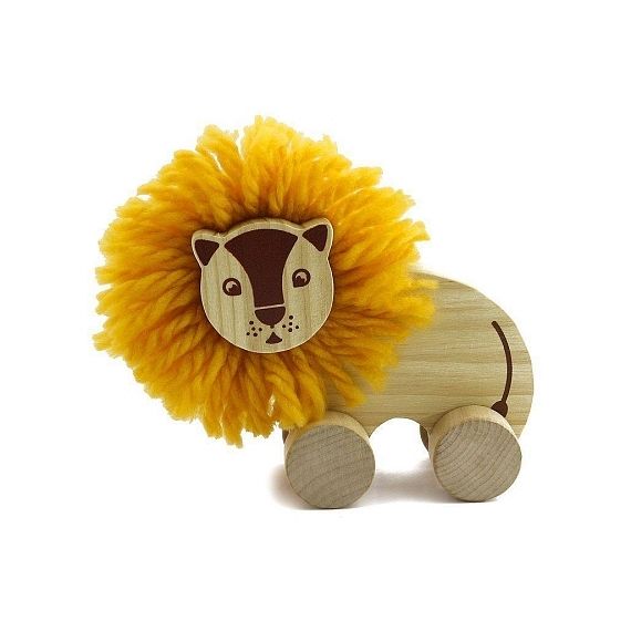 Мир деревянных игрушек Игрушка-каталка Помпон Лев