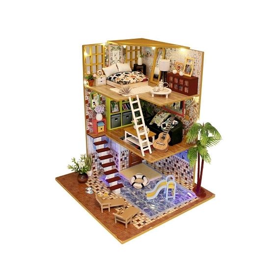 Интерьерный конструктор "Таунхаус" свет, 166 деталей