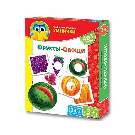 Игра УМНИЧКИ Фрукты-овощи 1306-06