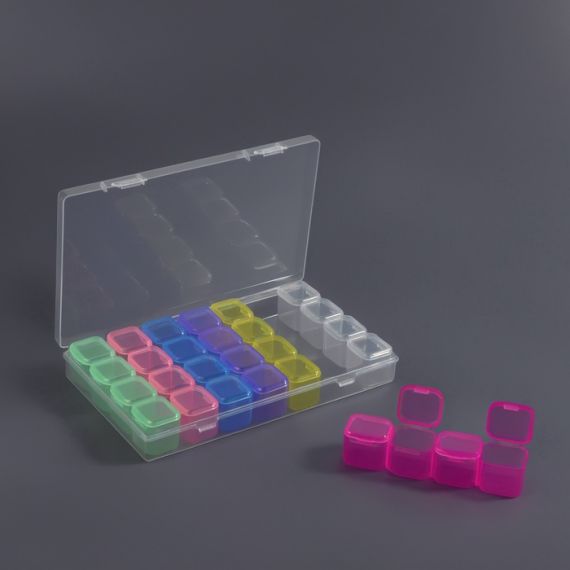 Органайзер для хранения мелочей, 28 ячеек, 17.5×10.5×2.5 см, 5053064