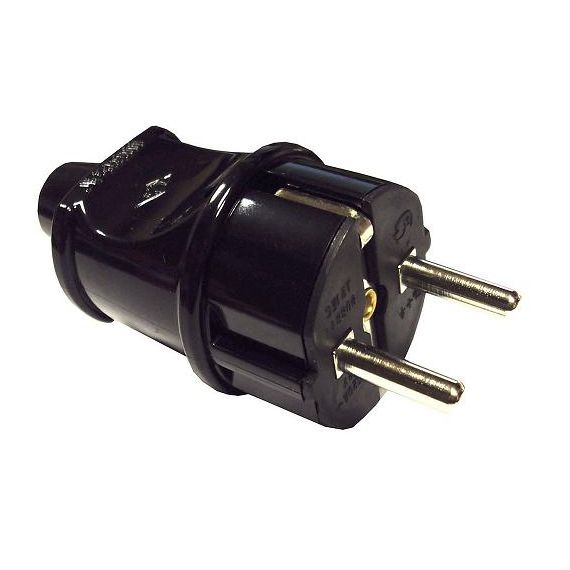 Вилка MAKEL с/з черная  10052