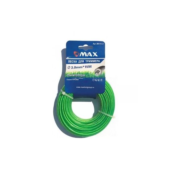 Леска триммерная 3,0*15м круглая с мет. сердечн МАКСТУЛ ВО115-2  1877