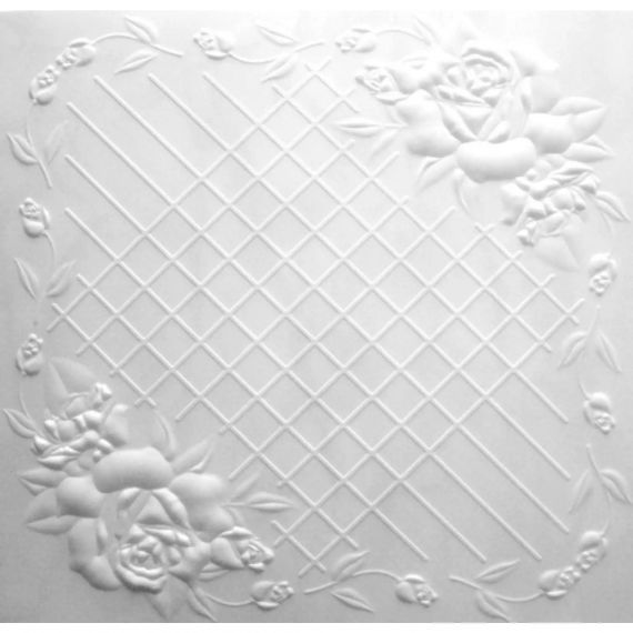 Плита потол. СОЛИД белый  50*50см С2064