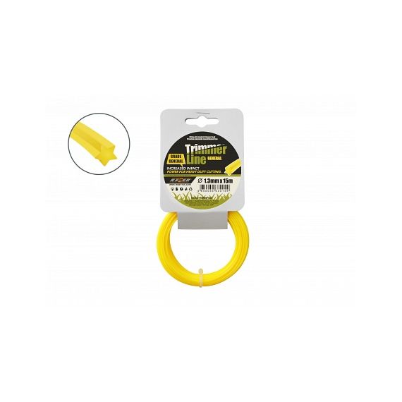 Леска триммерная 1,3*15м звезда Rezer GENERAL  03.007.00022