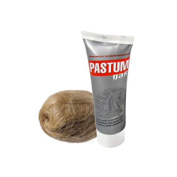 Набор для уплотнения резьбы лен 7г + паста 25г PASTUM gas8203  108-1039