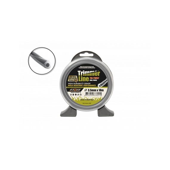 Леска триммерная 3,0*25м  внутр.сердечник Rezer TRI-TWIST  03.007.00130