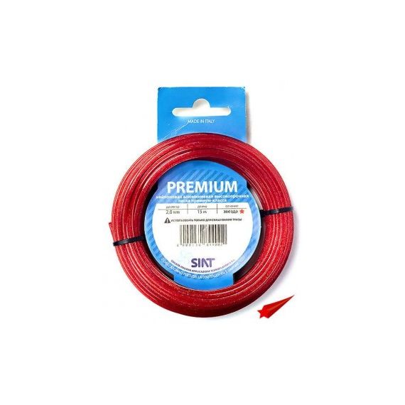 Леска триммерная PREM. 2,0*15 алюминиму звезда SIAT 555005