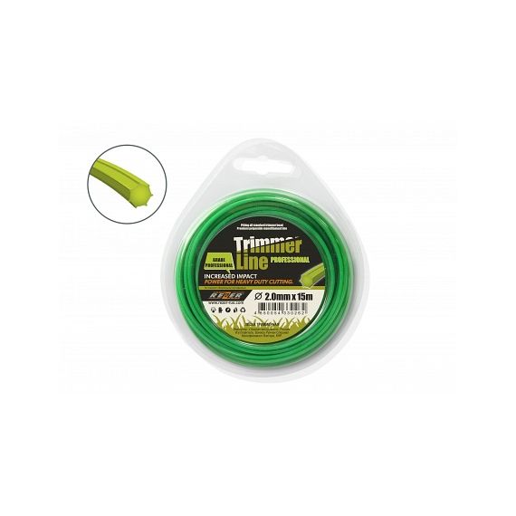Леска триммерная 2,0*15м семиуг. Rezer PROF  03.007.00073