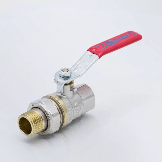 Кран шаровой латунь полн рычаг Euro Ду20 Ру30 м/амер Aquasfera 1006-02 007-7394