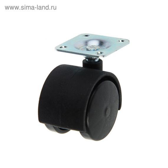 Колесо меб. д=40мм h=59 с площадкой пластик Кунгур  н617