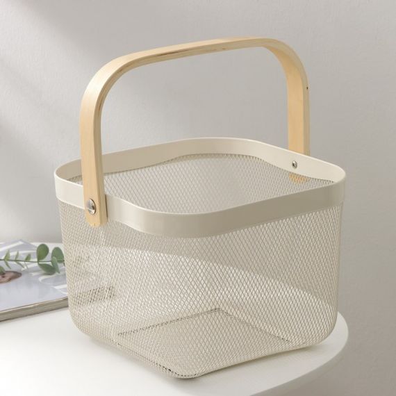 Корзина универсальная 26,5*25,5*18  белая  9259404