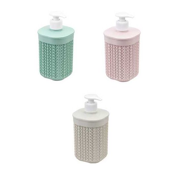 Диспенсер  для мыла ВЯЗАНИЕ 0,5л в ассорт. М2239