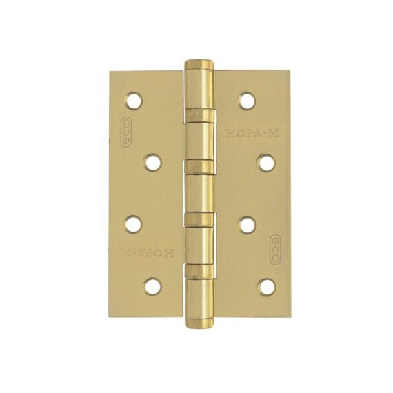 Петля унив.сталь 4*-4ВВ FHP-ECO (мат.латунь) 2шт.100х75х2,5   15434