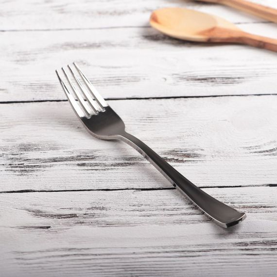 Вилка одноразовая 18,5см серебристая 4782185