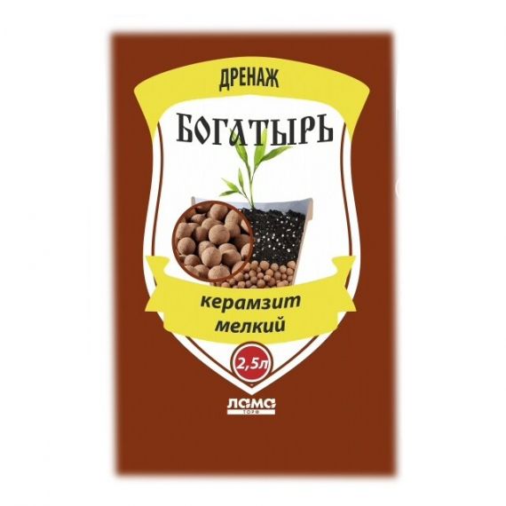Дренаж "Богатырь" мелкий 2,5л Лама Торф 01516-2