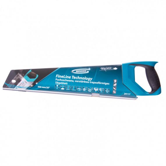 Ножовка по дереву GROSS PIRANHA 500мм 3D мелкий кален.зуб  24117