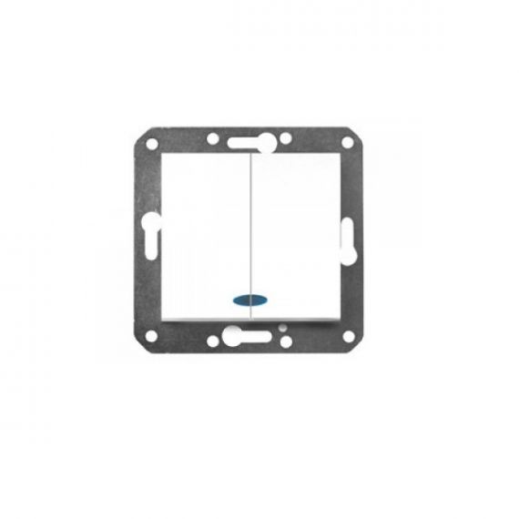 Выключатель 2-кл.с инд. Volsten Magenta V01-11-V22-M белый м-зм
