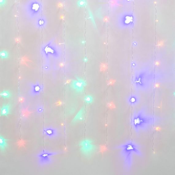 Занавес светодиодный со статическим свечением, 3х2м. Соединяемый. 240 светодиодов. Разн свет 7212