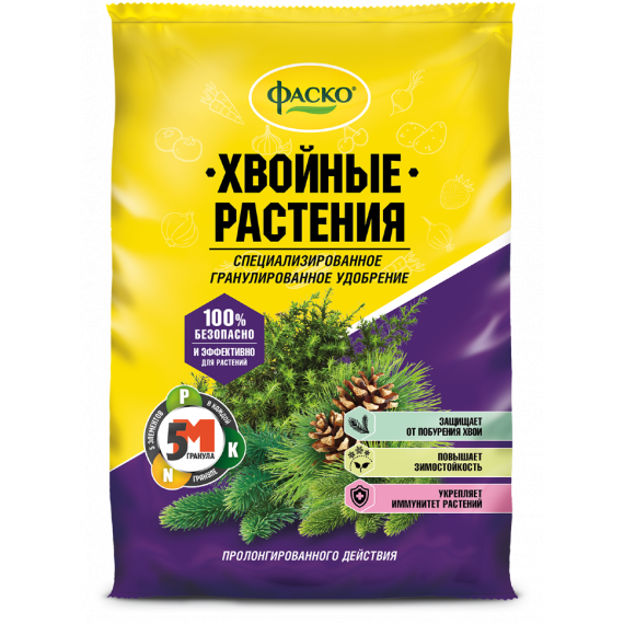 Удобрение минер. д/хвойных Фаско 5М 1кг