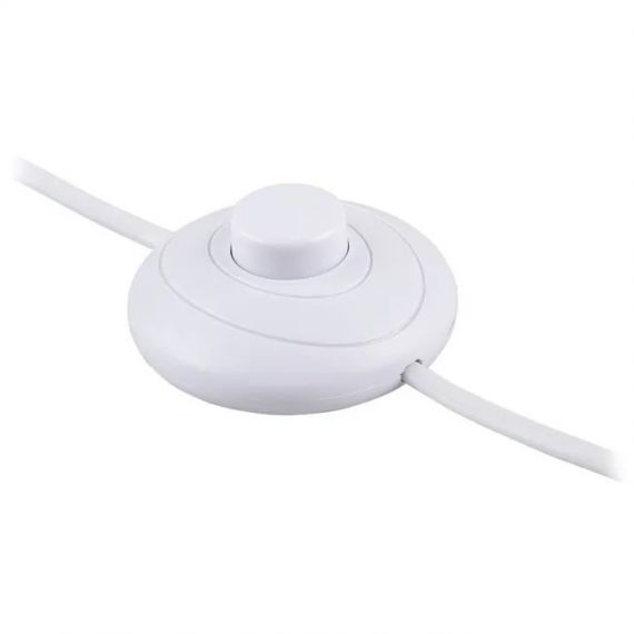 Шнур сетевой (ножной) с выкл. DM106 FERON белый 29844