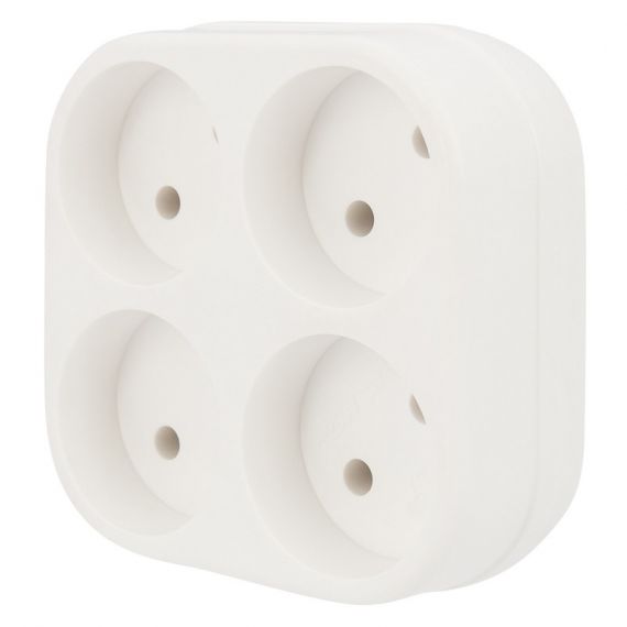 Четверник 6А Rexant б/з, белый 11-1072