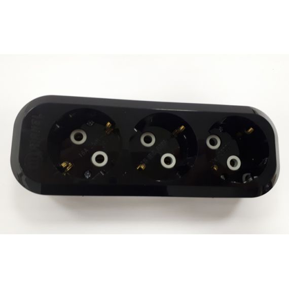 Колодка 3гн.с/з черная МАКЕЛ MGP 2131