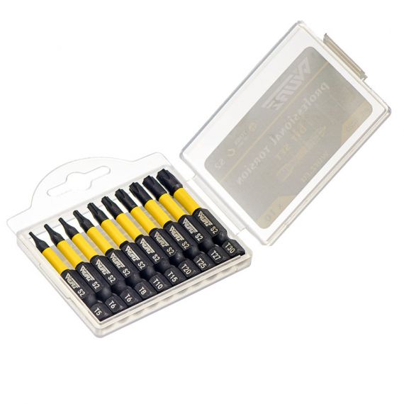 Набор магнитных ударных бит TORX 50мм 10шт WURZ  4220