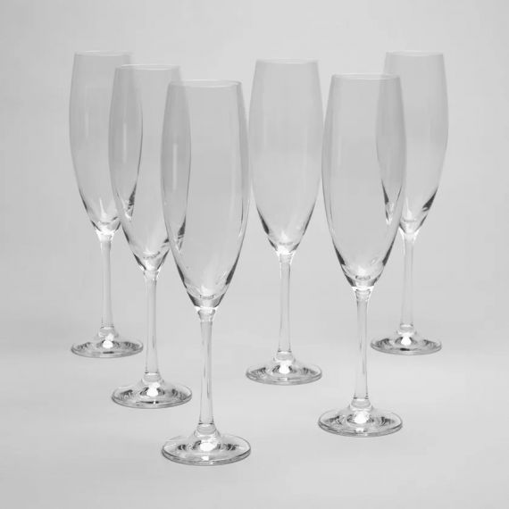 Набор бокалов для шампанского София 230мл 6шт  40814/230