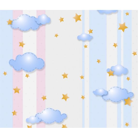 Обои бумажные Вираж-2 бел-гол 5700