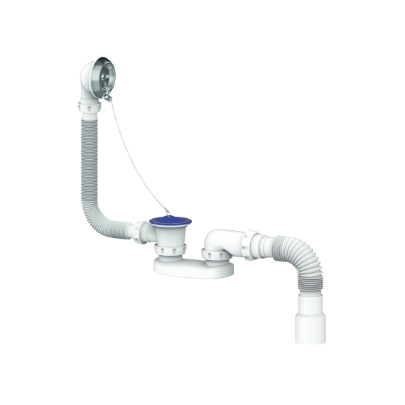 Сифон для ванны или глубокого поддона с переливом Unicorn S12