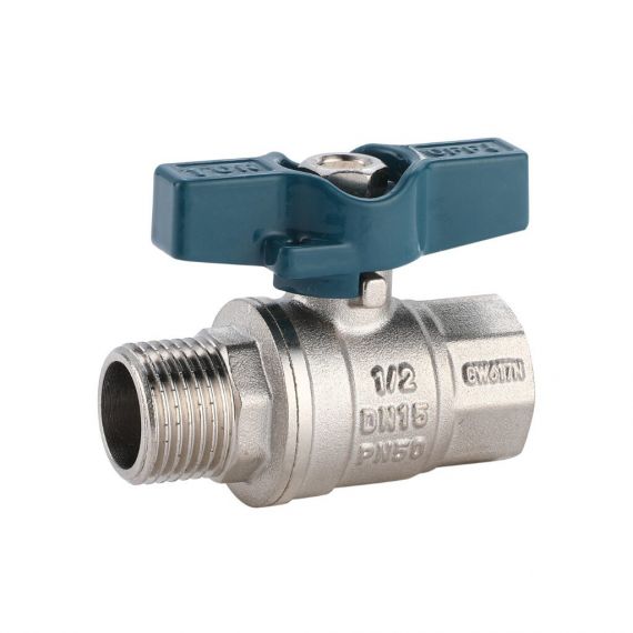 Кран шаровой 1/2" ГШБ-15-Л РМС Люкс