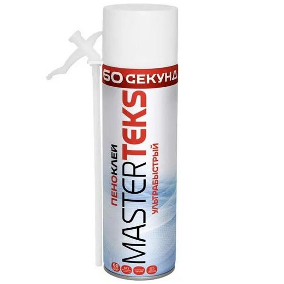 Пена-клей полиуретан ультрабыстрый 0,35л MASTERTEKS  279714